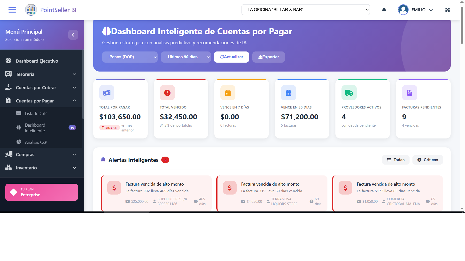 Cuentas por Cobrar con IA - Análisis inteligente de cartera